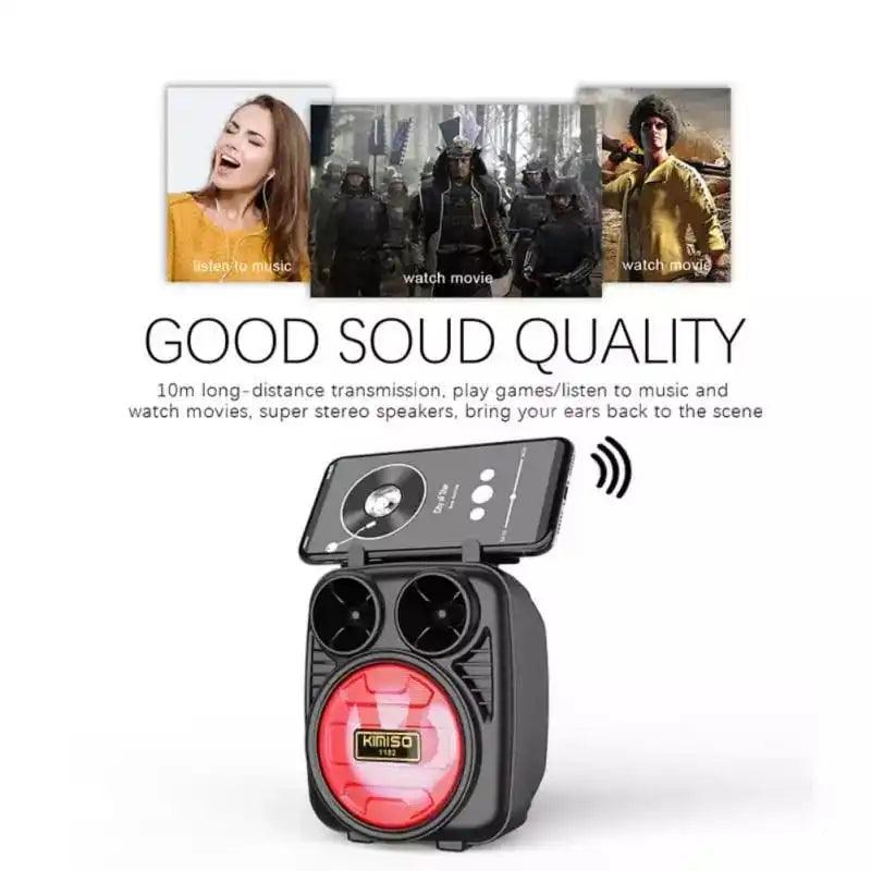Mini Caixa De Som Bluetooth Com Suporte Celular